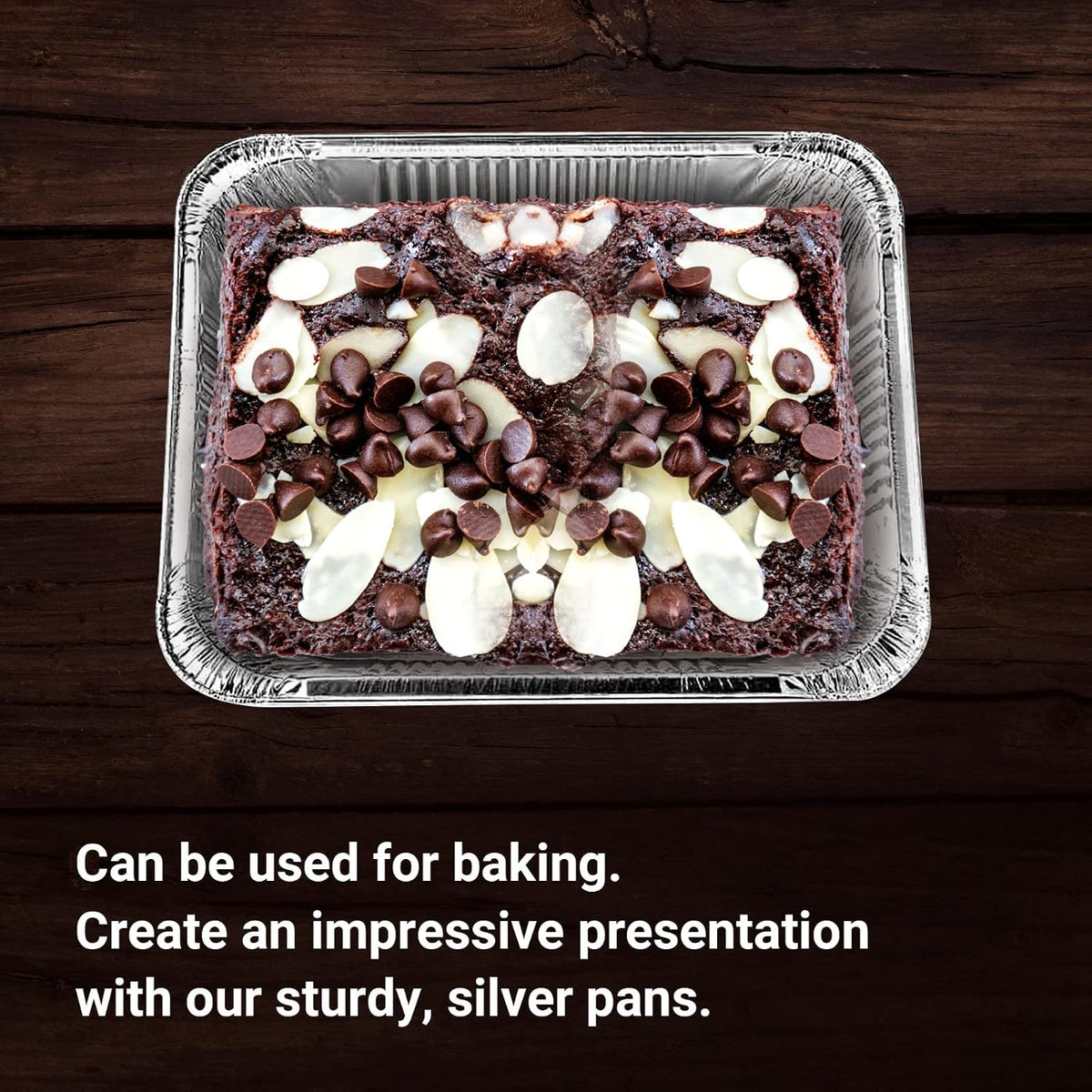 Aluminum Pans With Lids Half Size 9x13 Extra Heavy Duty, Disposable Foil Pans For Baking (25 Sets)