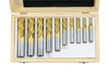 Shars 3/16-3/4" Tin Coated Single End Mill Set 404-5869