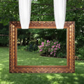 Wedding Large Photo Booth Props 35 x 47 Inch Gold Vintage Frame Photo Booth Selfie Frame with 13 ft Ribbon for
