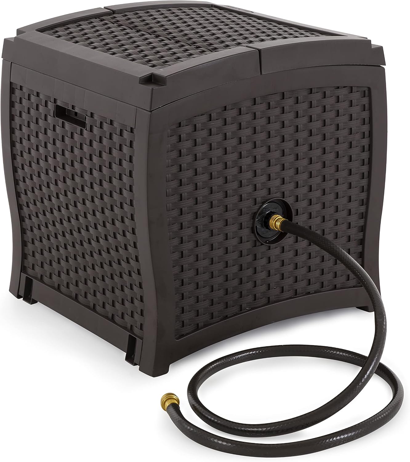 Hose Reel with Smart Trak Hose Guide, Water-Tight Connection, Durable Resin Construction, 225' Hose Capacity, Brown