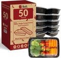Meal Prep Containers (50 Pack, 32 oz) Food Containers with Lids