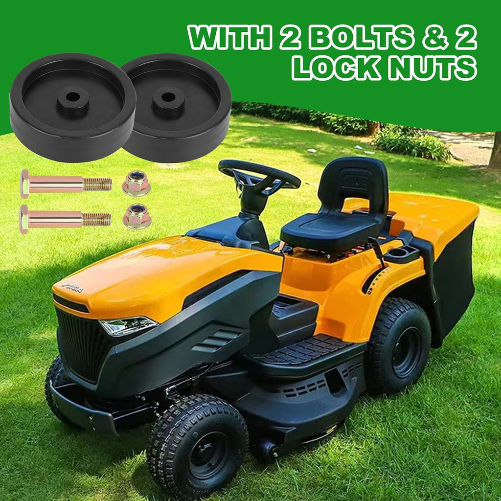 2 Pack 734-0973 Lawn Mower deck wheel and bolt kits replaces for MTD 46" 42" 40" 38" Deck Roller wheel,Cub Cadet XT1-LT42 XT2-LX46 LTX1045 LTX1040 Rear deck,Troy Bilt TB1942,Craftman T240 Tractors