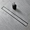 24 inch Linear Shower Drain-Brushed Nickel Tile-in Floor Drain