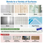 Double-Sided Removable Foam Tape, 1 in x 16.5 ft, Wall-Safe Mounting Tape