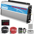 3000Watt Pure Sine Wave Inverter 3000W 12V DC to 110V 120V AC ETL Listed UL458 STD Lithium Battery Compatible with