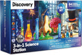 3-in-1 Science Station for Kids| 84 Science Experiment Kit| Erupting Volcano, Glow Slime, Brain Dissection, Magic