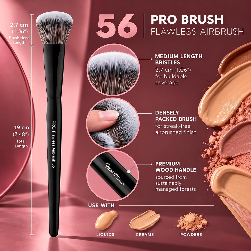Foundation Brush for Liquid Makeup, Buffing Makeup Brush 56