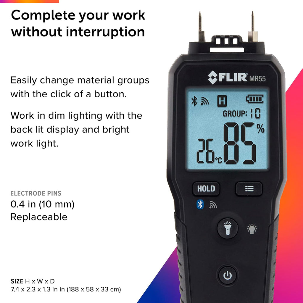 Flir MR55 Pin Moisture Meter with Bluetooth