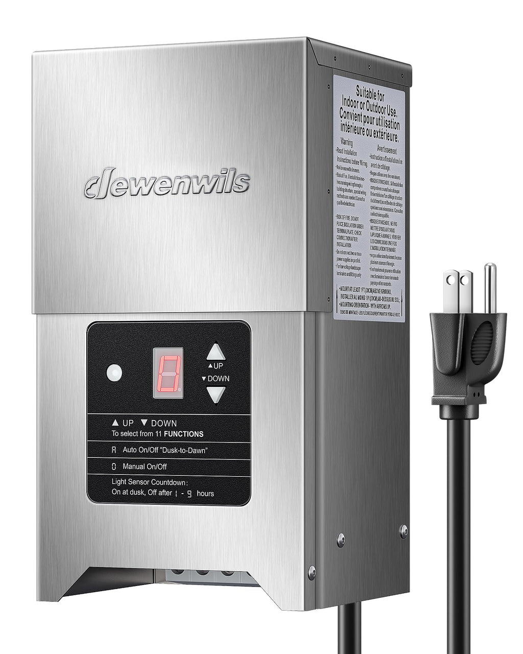DEWENWILS 300W Low Voltage Landscape Transformer with Photocell
