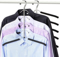 Hangers Space Saving Clothes Hanger 2 Packs | Non Slip Padded Coat Hanger 5 Layers Heavy Duty Stainless Steel Sweater