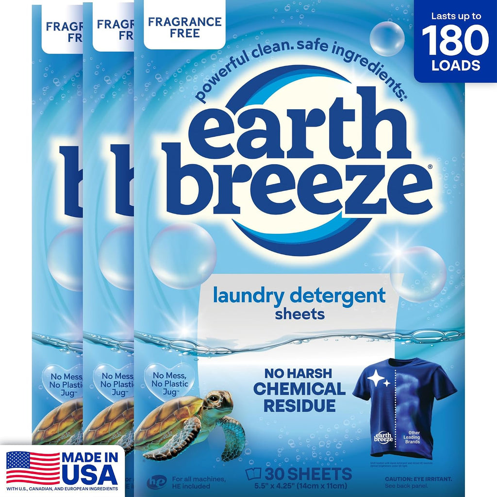 Laundry Detergent Sheets Fragrance Free 180 Loads