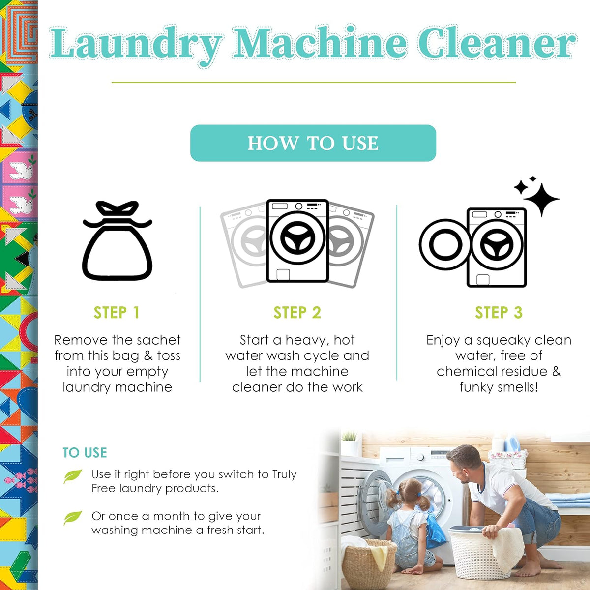 Laundry Washing Machine Cleaner & Deodorizer