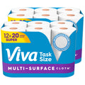 Multi-Surface Cloth Paper Towels, 12 Super Rolls, 81 Sheets per Roll