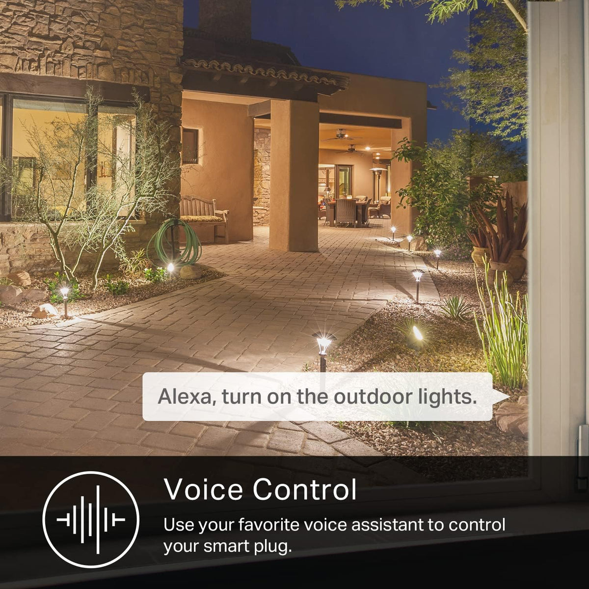Kasa Outdoor Smart Plug, Smart Home Wi-Fi Outlet with 2 Sockets, EP40 | IP64 Weather Resistance, Compatible with