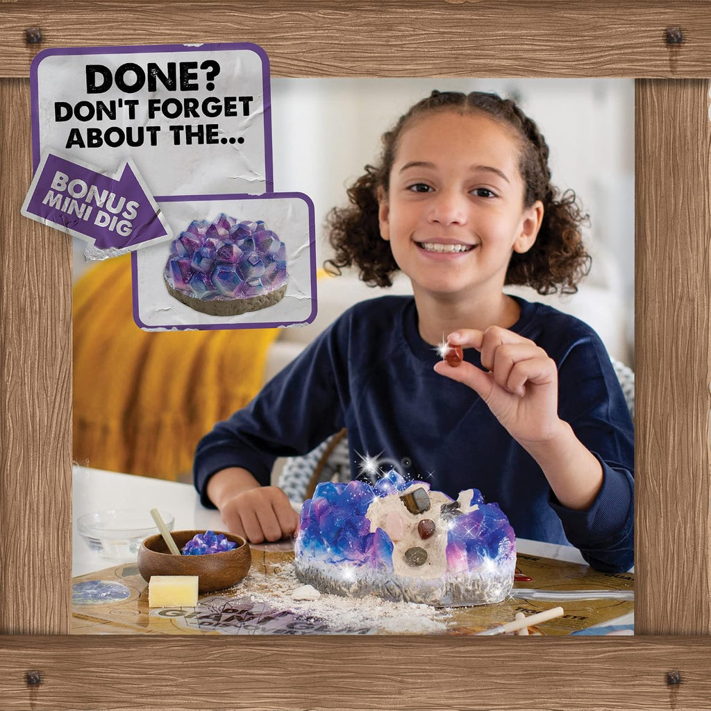 Dig It Up Giant Gem Discovery Kit - Gemstone Dig Kit Offers Geology for Kids with 12 Real Polished Hidden Gemstones
