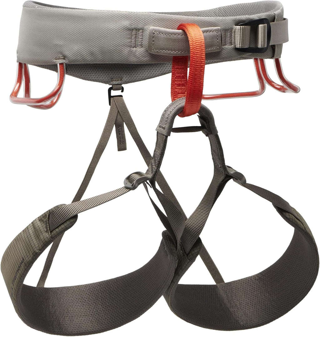 Men's Momentum Rock Climbing Harness, Adjustable Loops | trakFIT leg loops, pre-threaded buckle, gear loops organize