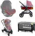 Baby Mosquito Net for Stroller, Carrier & Bassinet – Elastic Drawstring for Snug Fit Netting - Infant Bug Net for