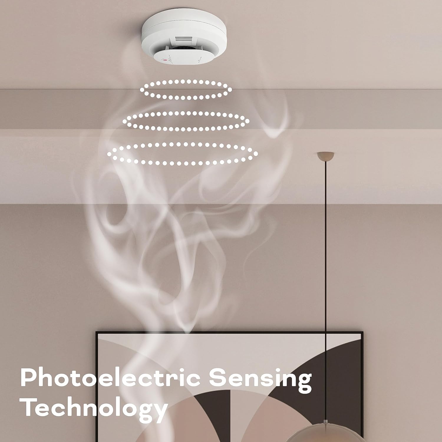 Hardwired Smoke & Carbon Monoxide Detector, AA Battery Backup, Voice Alerts, Interconnectable, LED Warning Light