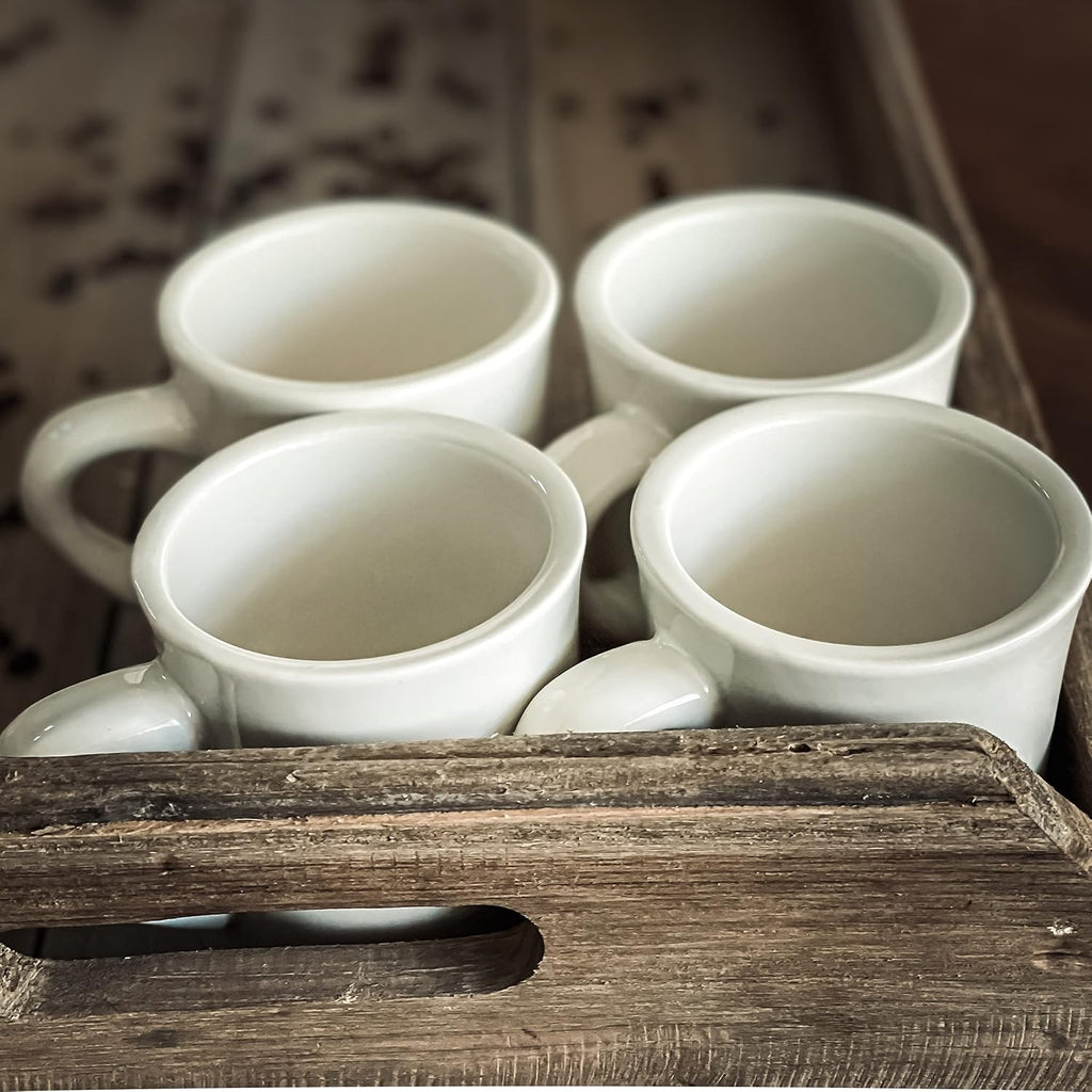 Diner Mug — Heavy Coffee Mug, Retro Coffee Mug – Sturdy & Heavy Diner Mug – Nostalgia in Every Sip [Cream, 11 oz