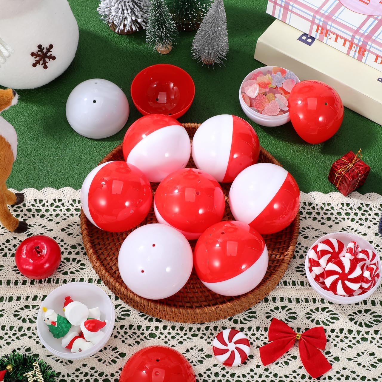 50Pcs Vending Machine Capsules: 2.7 Inch Empty Round Vending Capsules Plastic Gumball Machine Containers for