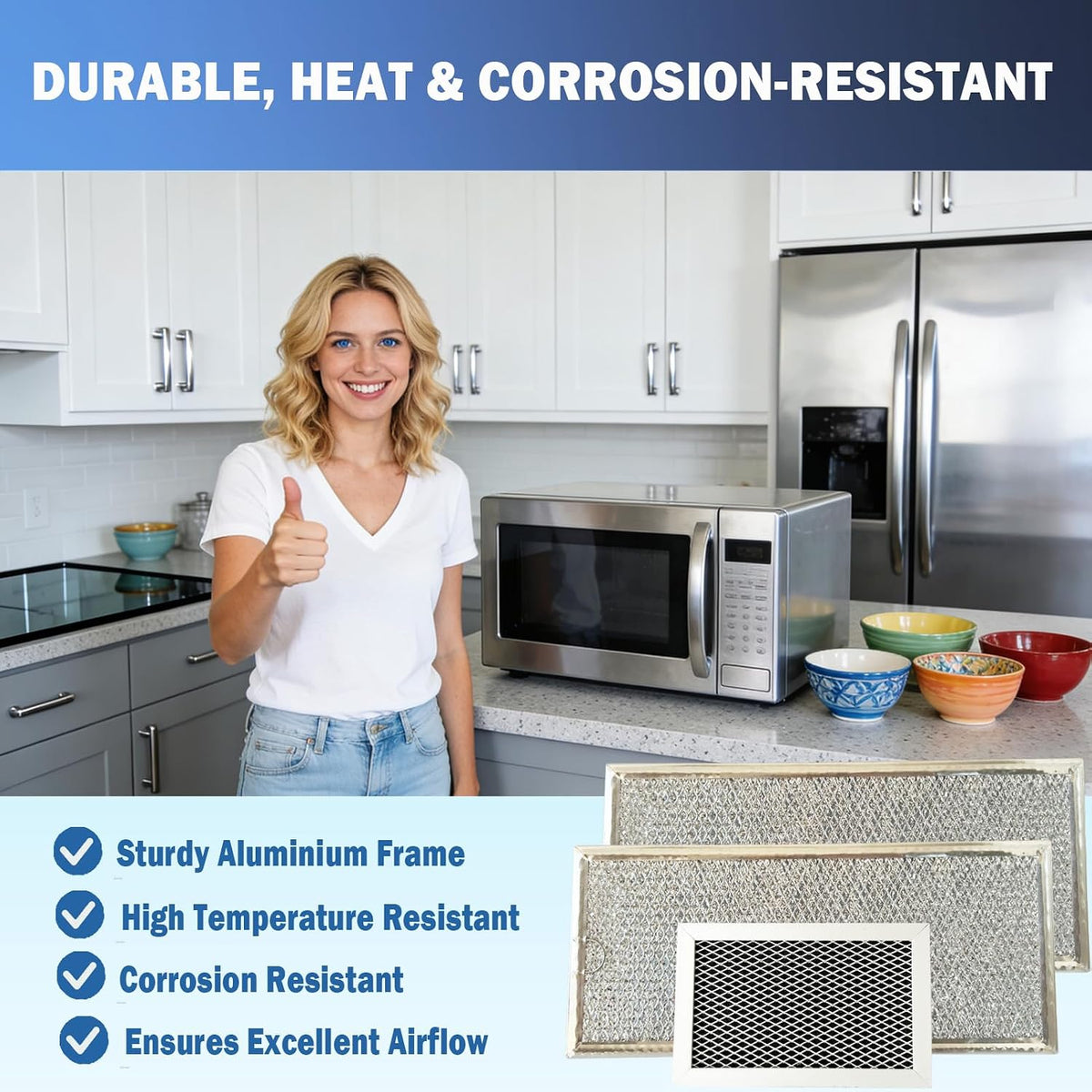 JVM6175SK2SS, JVM6175SK1SS Microwave Grease and Charcoal Filter Fit for GE