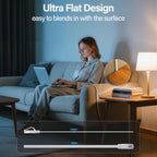 Cat 6 Flat Ethernet Cable 50 FT, UTP 10Gbps High-Speed Cat6 Ethernet Cable, Pure Copper Cat 6 Cable, Long Ethernet