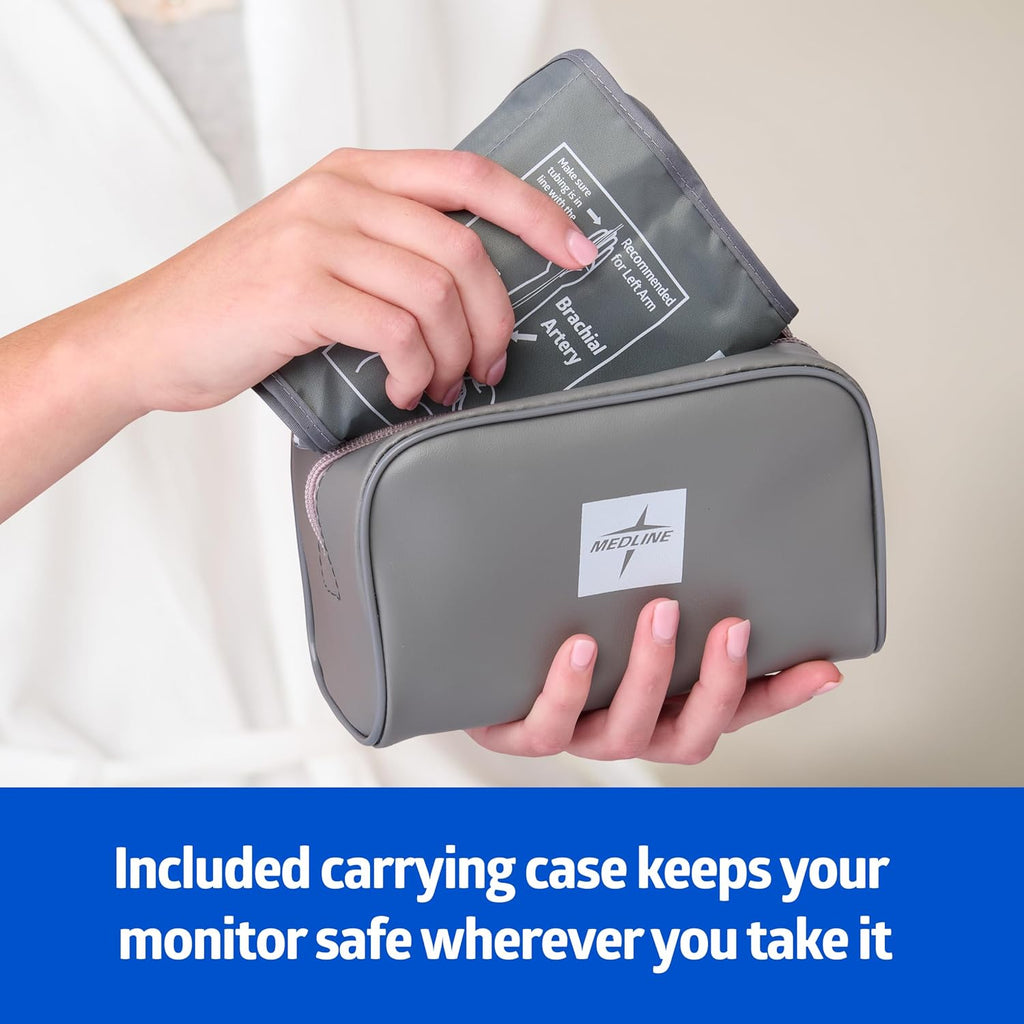Plus Elite Automatic Digital Blood Pressure Monitor with Adult and Large Adult Cuffs, Digital LCD Display, Stores Up