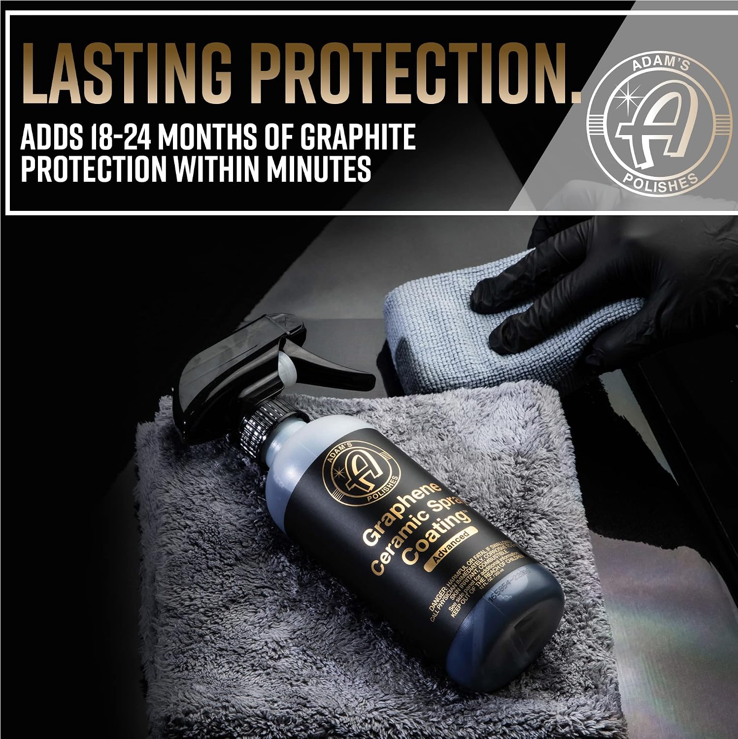 Advanced Graphene Ceramic Spray Coating - 18+ Months Sprayable Graphene Oxide Ceramic Coating for Cars, Boats, RV's &