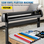 Vinyl Cutter, 53inch Vinyl Cutter Plotter with Stand, Adjustable Speed Force for Sign Making Vinyl Plotter