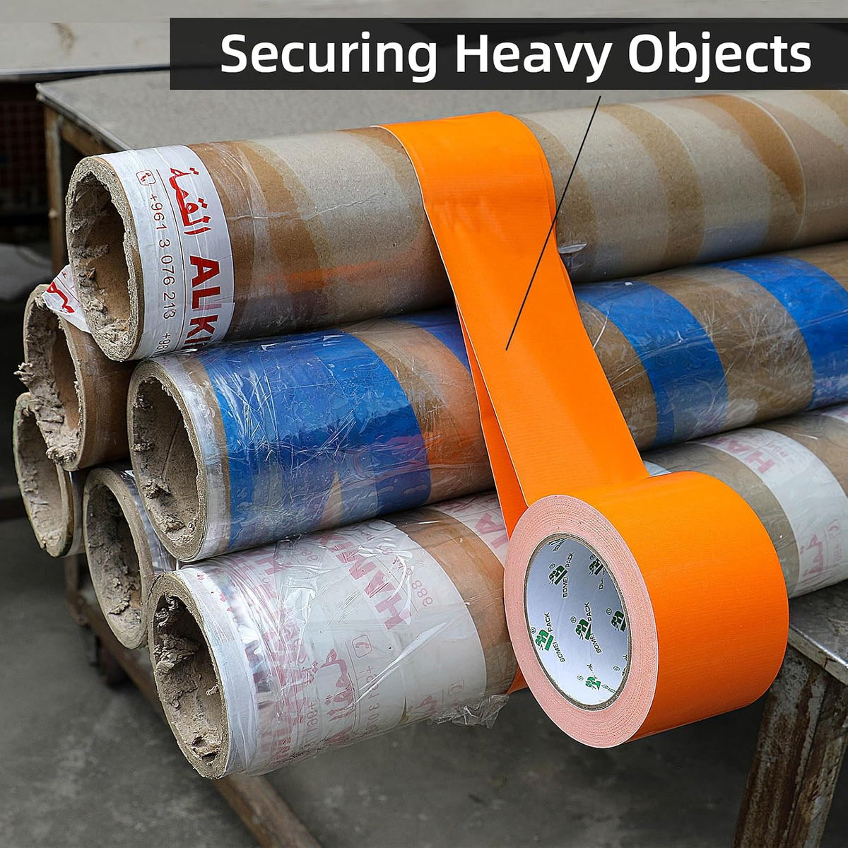 Orange Duct Tape, Heavy Duty Strong Industrial 3inch x 30yds