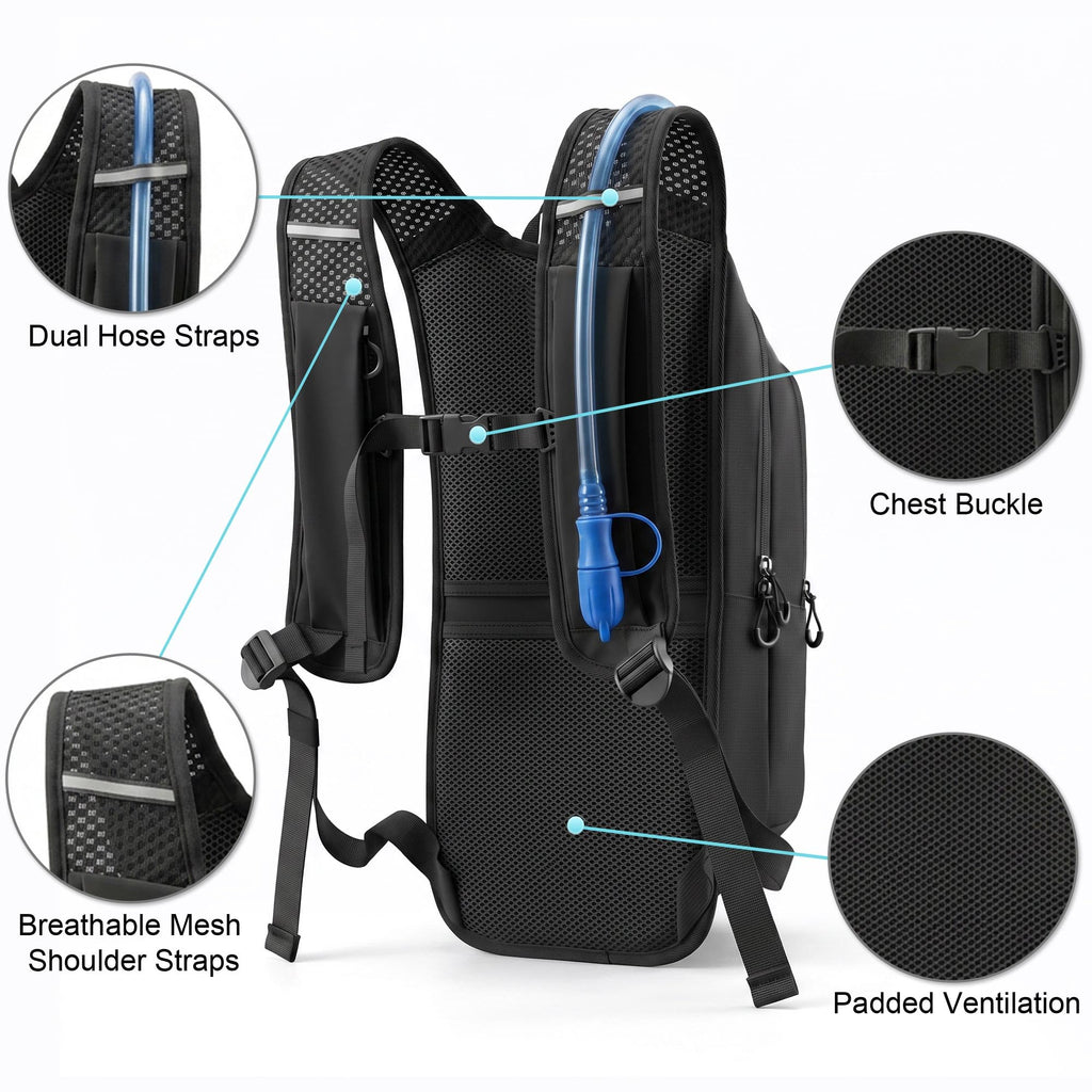 Hiking Backpack with 2L Water Bladder,Hydration Backpack for Running