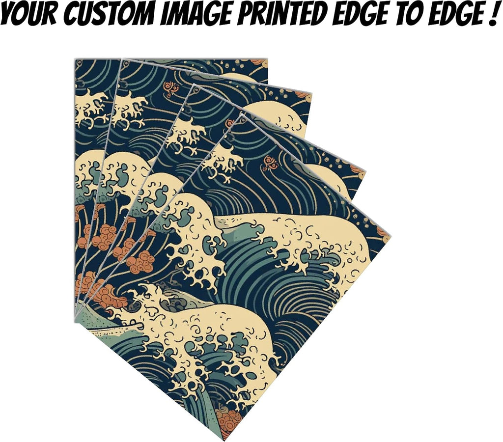 Custom Standard Card Sleeves for Trading Card Games, Personalized Full-Color Print Design, Compatible with Magic The