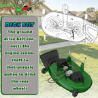 TCU16092 Deck Belt for 48" Zero-Turn Mowers, 5/8" x 150" Aramid, 1-Pack