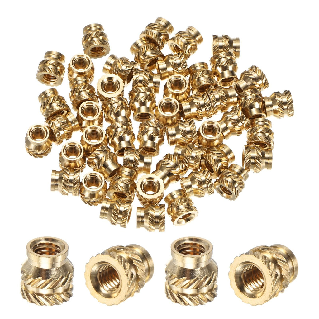 M METERXITY 70-Pack Threaded Inserts M4x7x7mm Brass