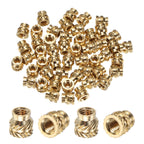 M METERXITY 70-Pack Threaded Inserts M4x7x7mm Brass