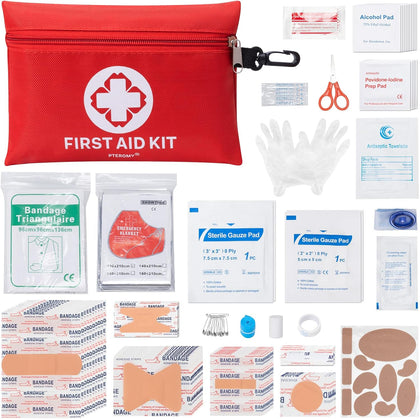 150 Piece Mini First Aid Kit, Portable Small Emergency Kits Compact 1st Aid Kit for Car, Travel, Home, Camping