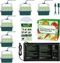 7-Pack Seed Starter Kit with Grow Light (12 Cells per Tray), Plant Germination Trays with Adjustable Humidity Dome
