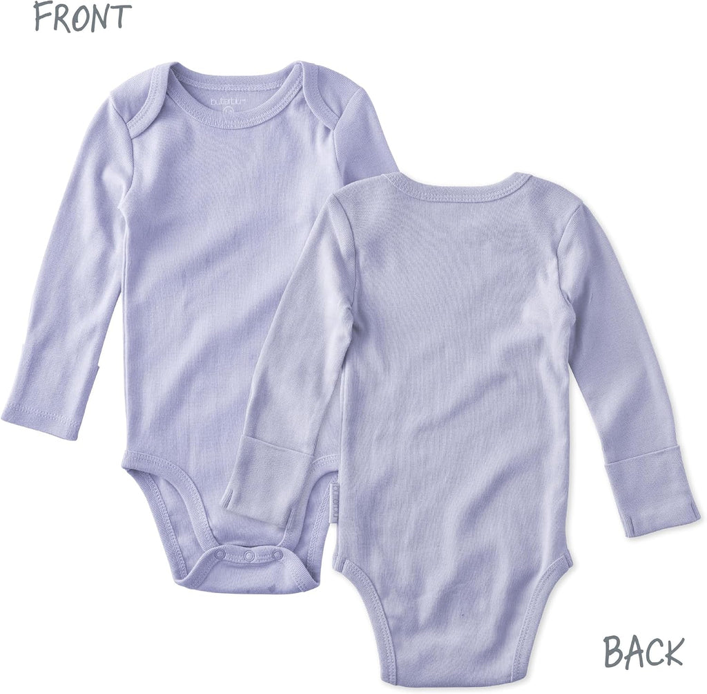 Blake 5-Pack Long Sleeve Bodysuits 100% Organic Cotton, Unisex