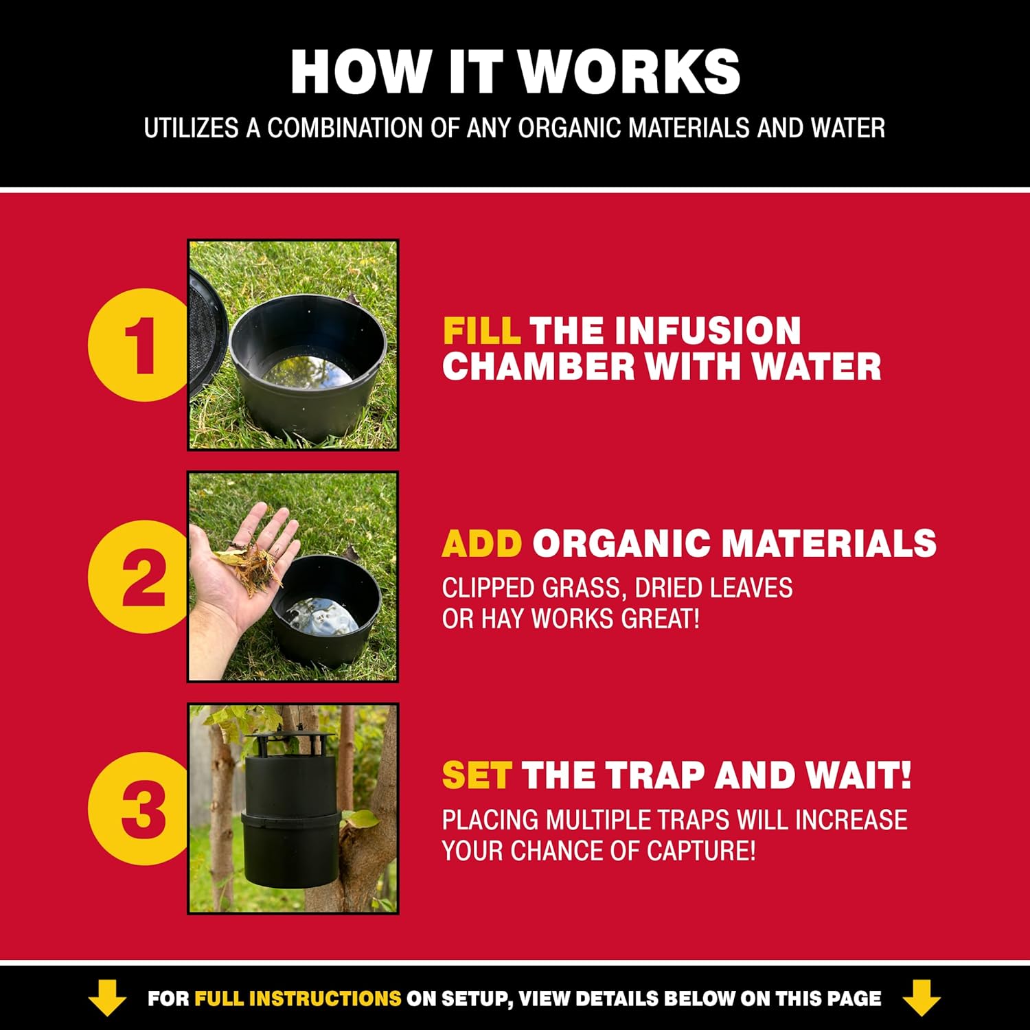 Oasis Ovi-Mini Mosquito Trap 4Pk, Home Outdoor Mosquito Control, Backyard Flying Insect Killer, Glue Board Bug