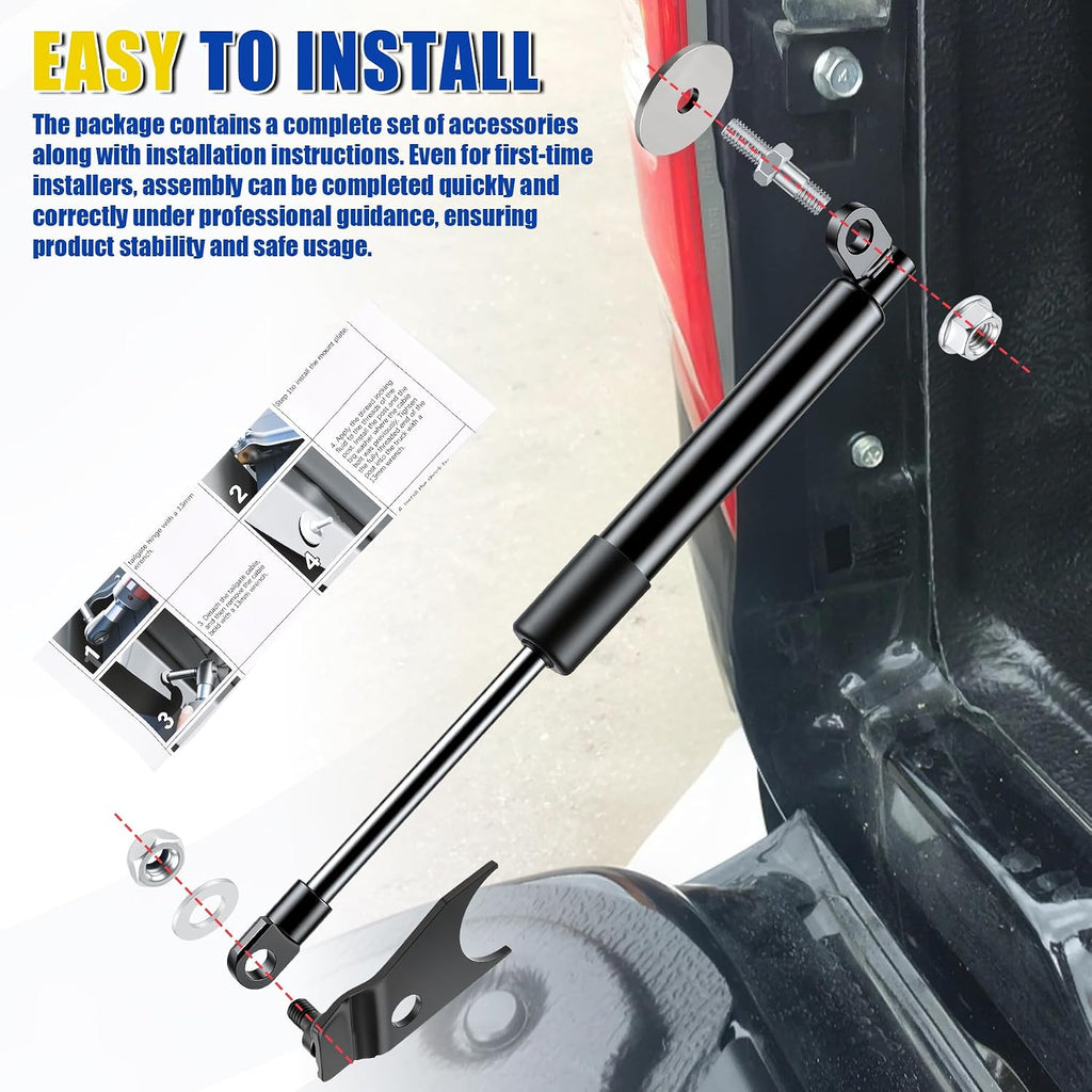 LivTee Tailgate Assist Shock Kit, Slow-Down Tailgate Damper Compatible with Chevy Silverado & GMC Sierra 1500 2500 3500 1999-2006 & Classic 1500 2007, Pickup Truck Accessories