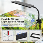 Clip On Aquarium Light, 24/7 Mode Fish Tank Light with Timer | Full Spectrum Aquarium Light Simulate