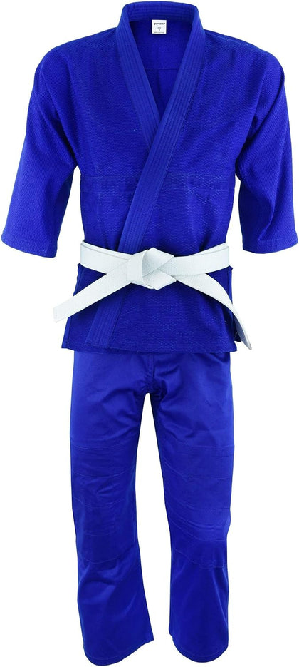Ultimate - Judo Single Weave Kids Adults Unisex Karate Gi Uniform - (Belt Included)