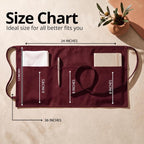 Server Waist Aprons 4 Pack with 3 Pockets 100% Polyester