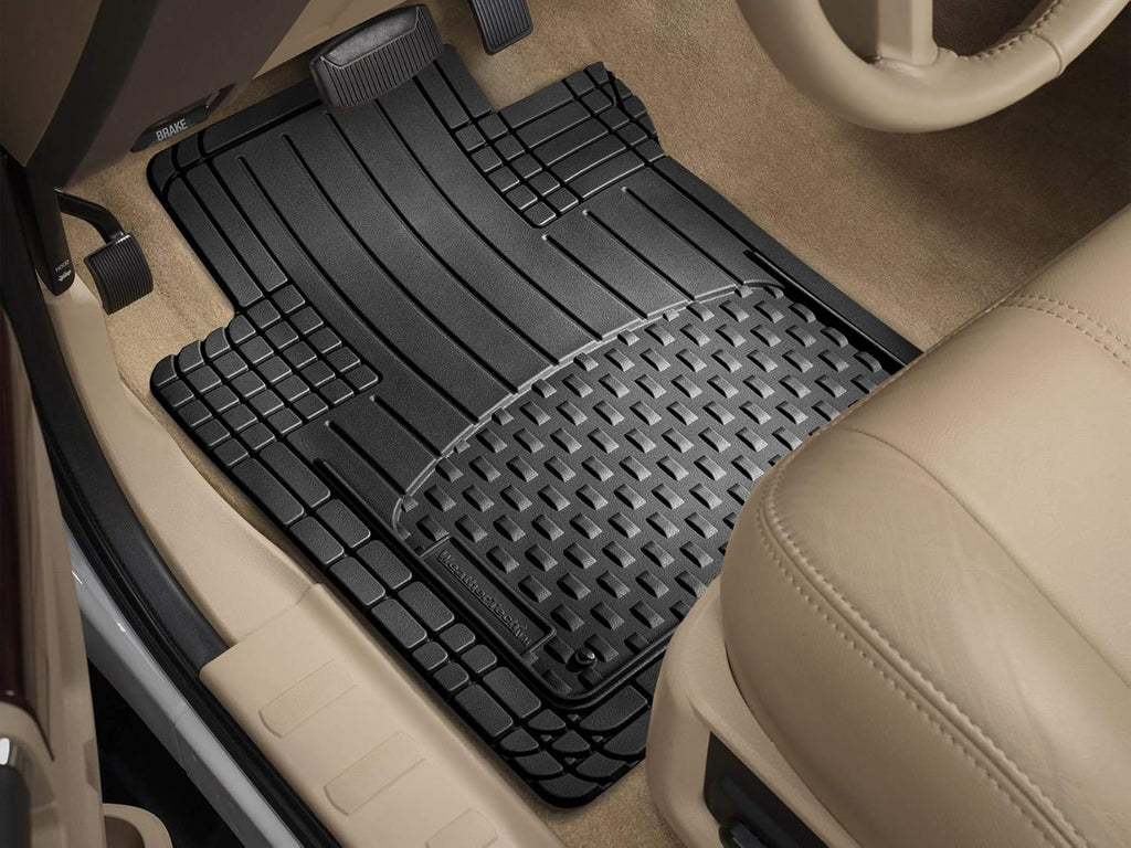 Semi Universal All Weather and Vehicle Trim to Fit Floor Mats - 4-Piece Set Black