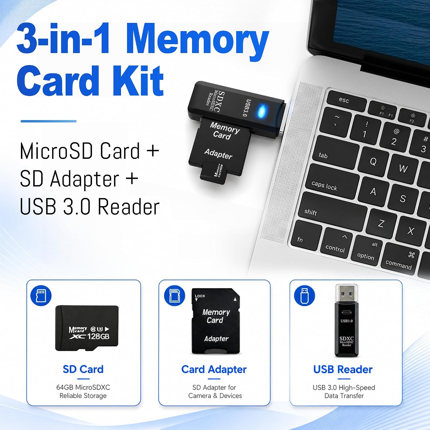 128GB Micro SD Card for Dashcam & Security Camera U3 V30 A1 | High-Capacity Class 10. Ideal for Auto-Loop Devices.