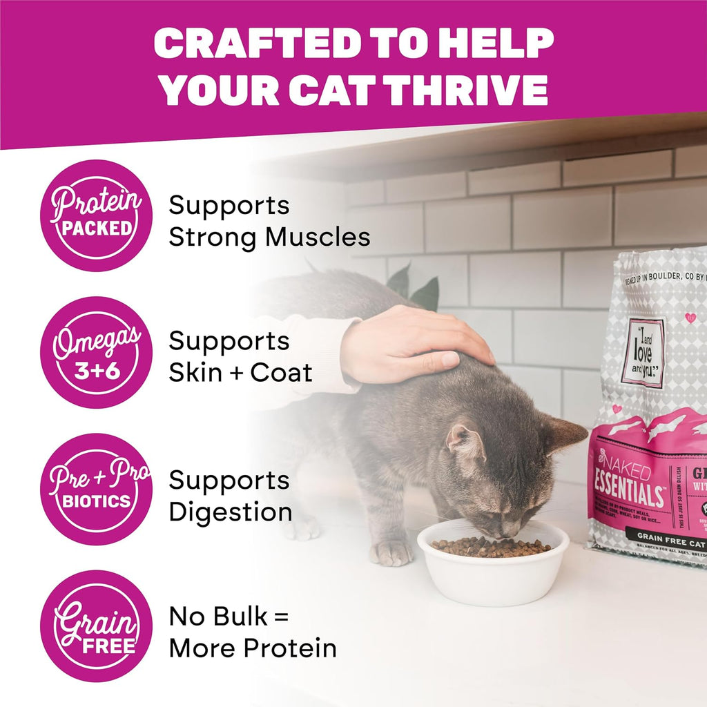 Naked Essentials Dry Cat Food, Salmon & Trout | 3.4lb
