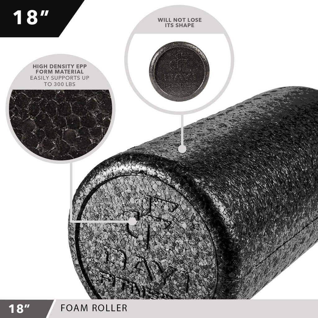 High Density Muscle Foam Rollers - Sports Massage Rollers for Stretching, Physical Therapy, Deep Tissue, Myofascial