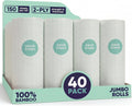 Bamboo Paper Towels 40pk - Ultra Absorbent & Durable Eco-Friendly Paper Towels - FSC-Certified, Chlorine-Free