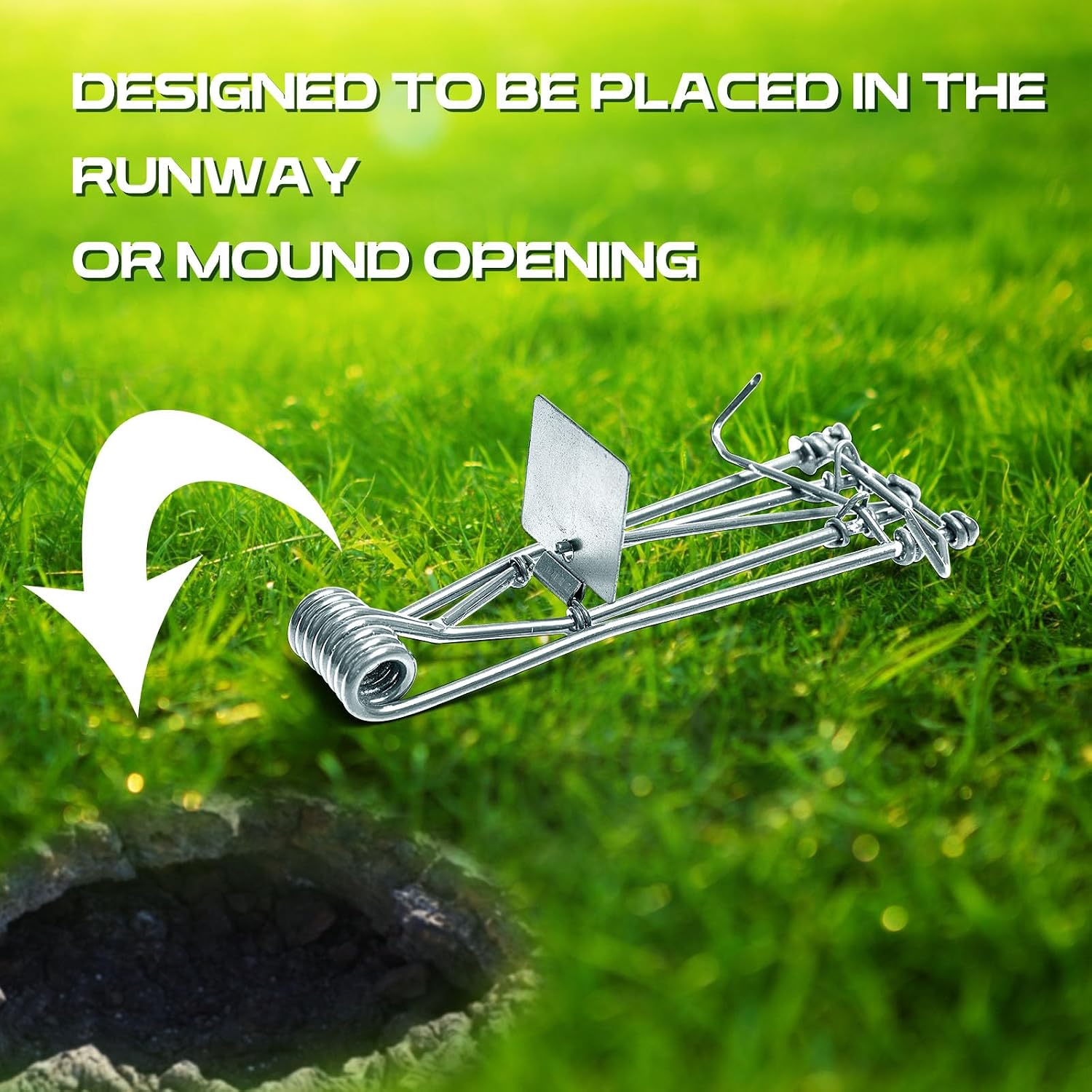 16 Pcs Outdoor Gopher Trap Easy Set Mole Trap Weather Resistant Gopher Killer Vole Killer for Lawn Garden Farm (Silver)