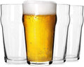 Pint Glasses,20oz British Beer Glass,Easy to Stack Beer Glasses
